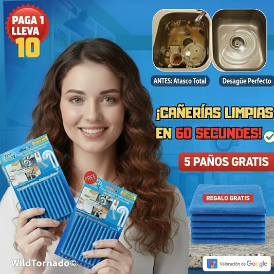 Limpiador de Tuberías Ultra-Potente WildTornado©