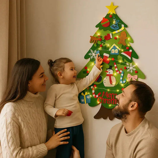ÁRBOL DE NAVIDAD (25 ADORNOS + LUCES DE 3M)